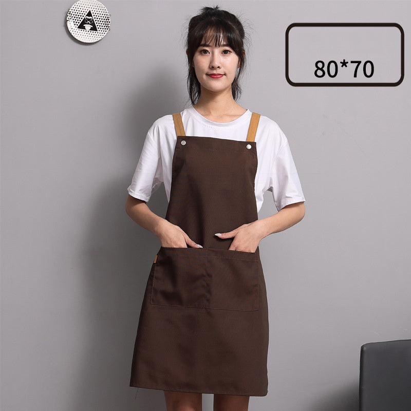 Apron Custom Female Made Japanese Simple Kitchen