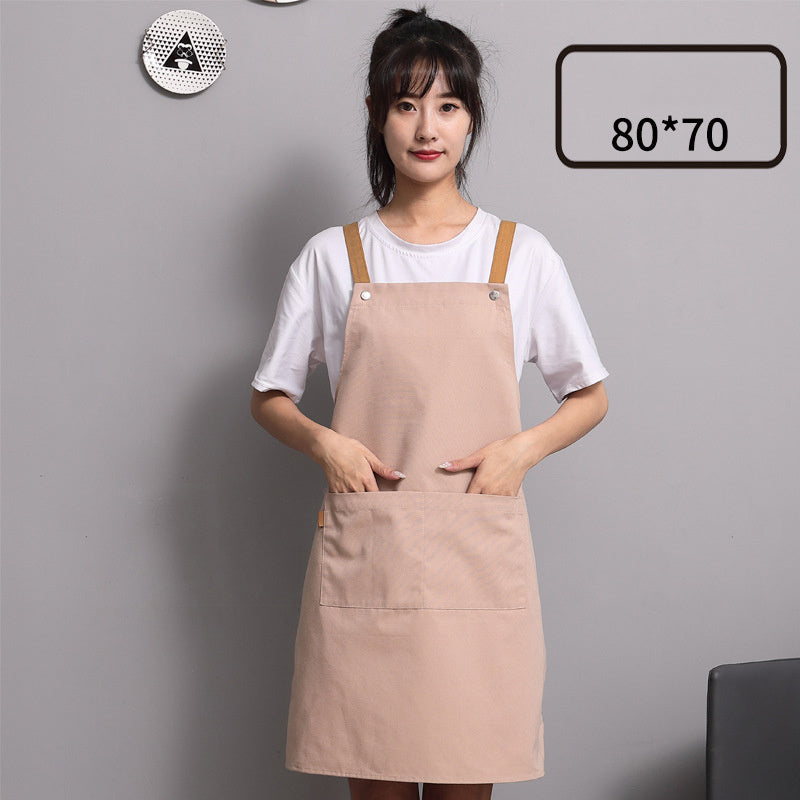 Apron Custom Female Made Japanese Simple Kitchen