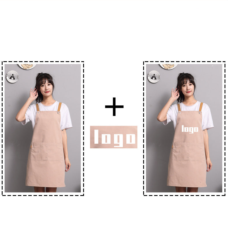 Apron Custom Female Made Japanese Simple Kitchen