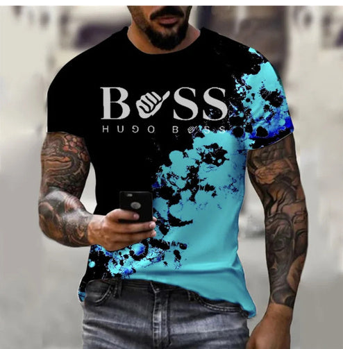 Men's Printed Short Sleeve Casual