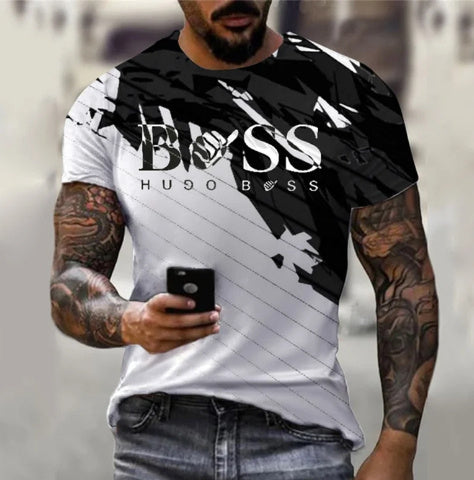 Men's Printed Short Sleeve Casual