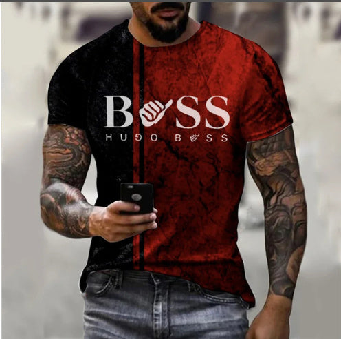 Men's Printed Short Sleeve Casual