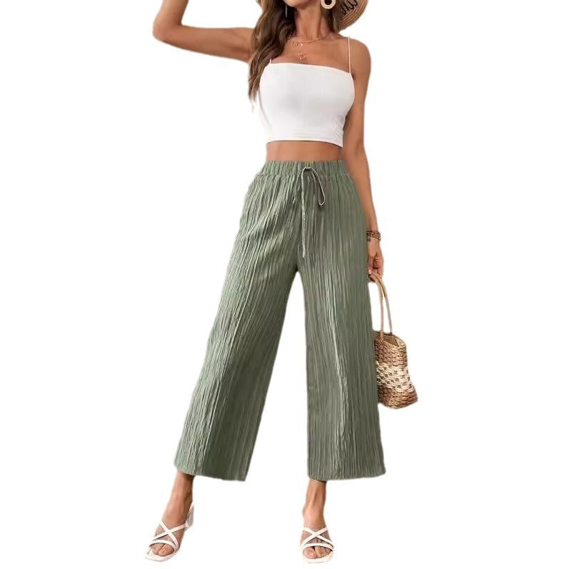 High Waist Slimming Cool Thin Casual Pants