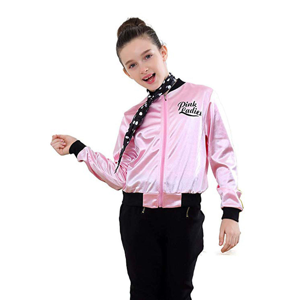 Kids   Ladies Grease Jacket Costume