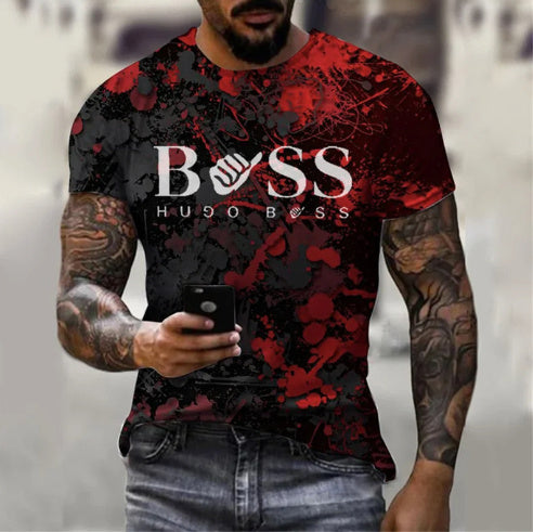 Men's Printed Short Sleeve Casual