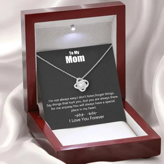 Crystal Flower Chain Necklace for Mother's Day ideas gift