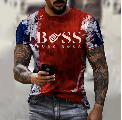 Men's Printed Short Sleeve Casual