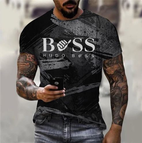 Men's Printed Short Sleeve Casual