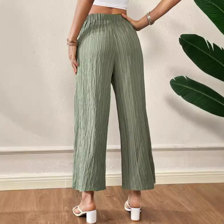 High Waist Slimming Cool Thin Casual Pants