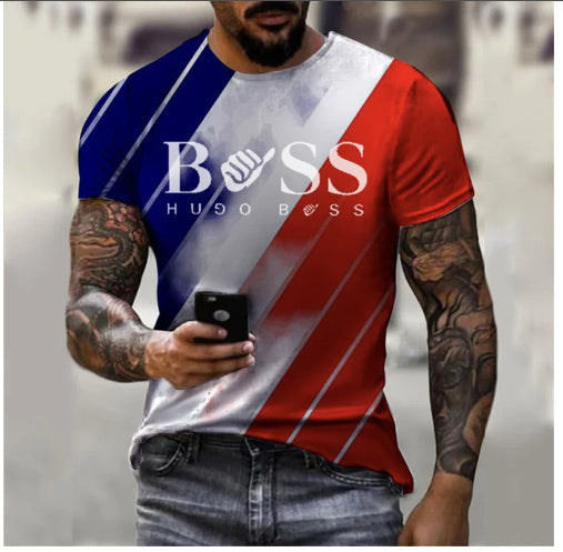 Men's Printed Short Sleeve Casual