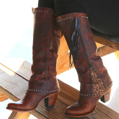 Autumn And Winter New Leather Boots Boots Women's Boots